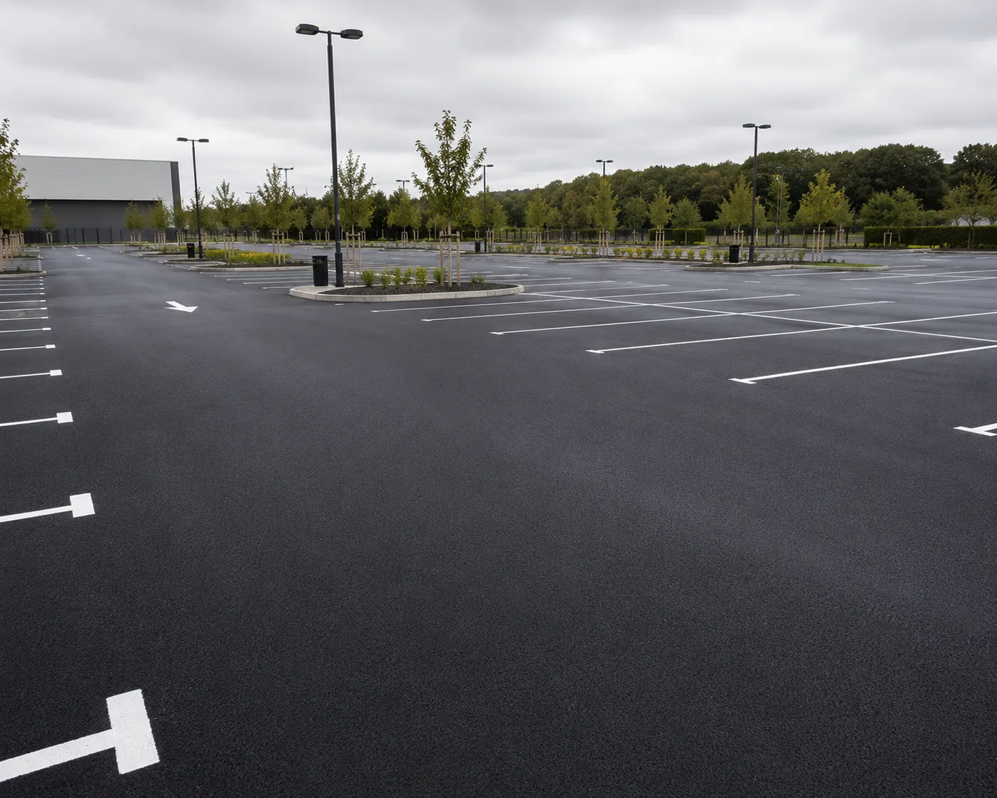Asphalt paving and surfacing project