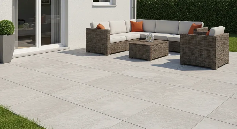 Block paving patio design