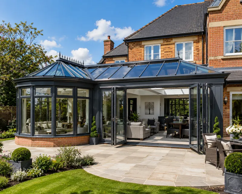 Edwardian conservatory installation completed by Steamy Windows in Lancashire