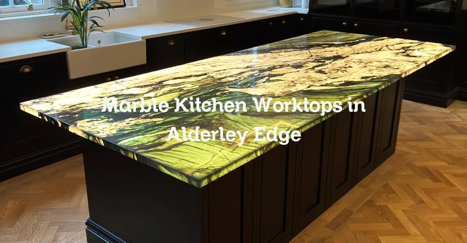 Marble Kitchen Worktops in Alderley Edge