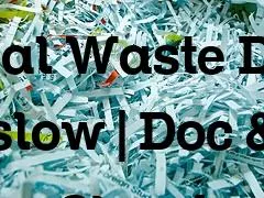 Confidential waste disposal Wilmslow